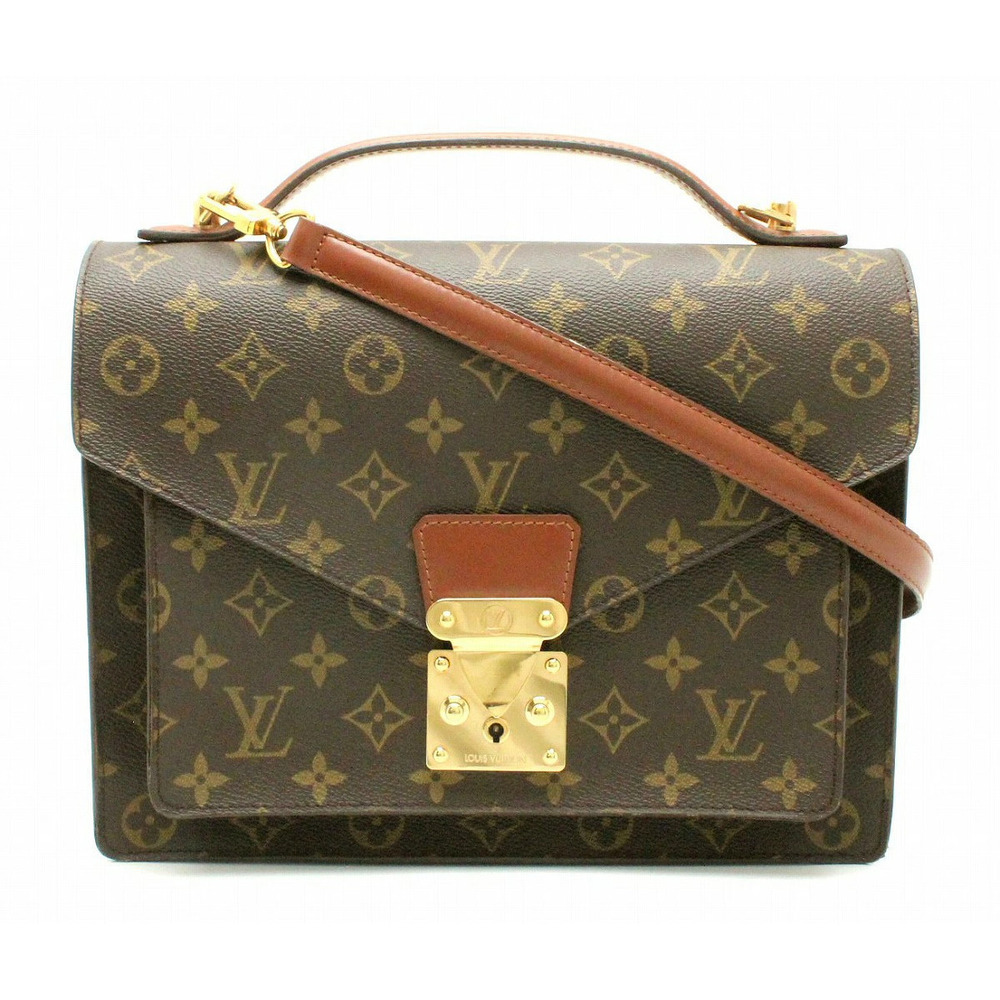 LOUIS VUITTON Monogram Monceau Shoulder Bag Handbag Business
